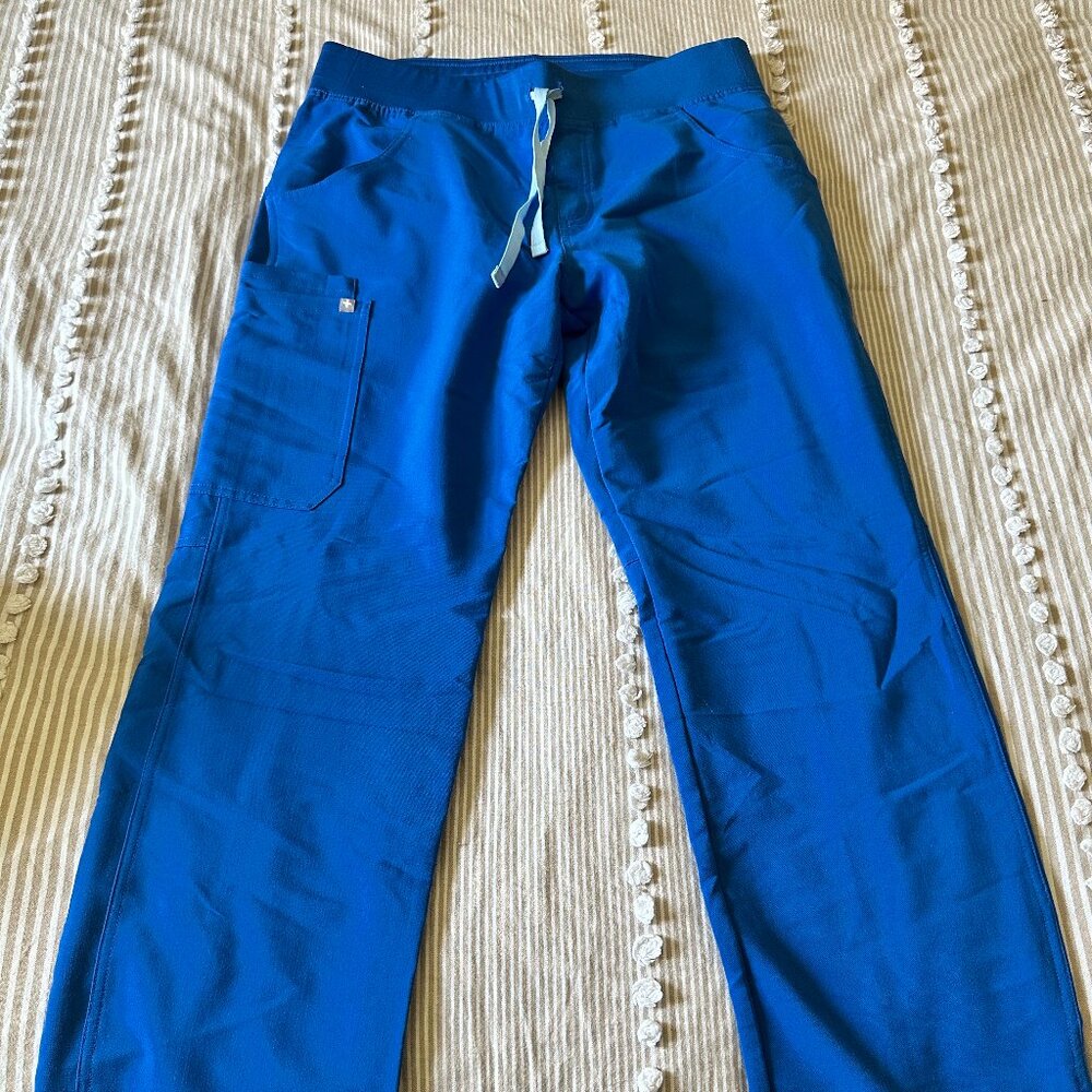 Figs Women's Zamora Jogger Scrub Pants in Royal Blue, Size M/R